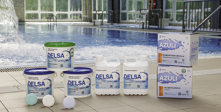 Ercros presenta sus productos para un agua limpia, segura y sostenible en la Feria Piscina Barcelona 2025 