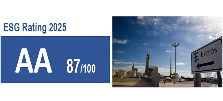 Ercros alcanza su nivel más alto en el ESG Rating de Lighthouse 