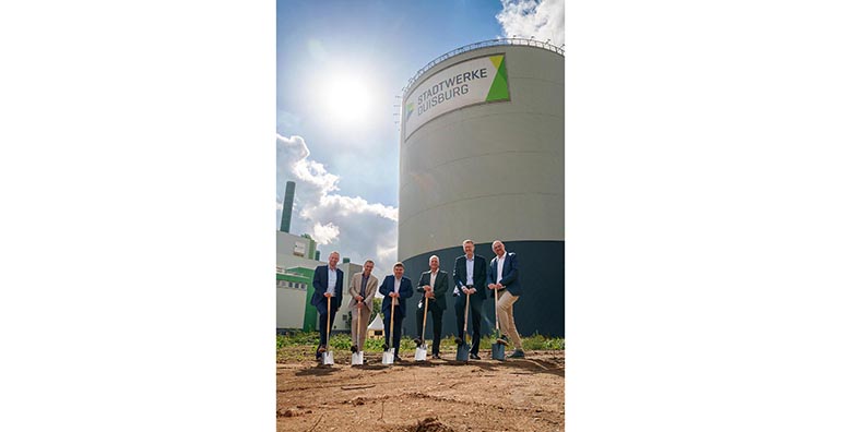 ETW Energietechnik construye en Duisburgo una nueva planta de cogeneración preparada para hidrógeno