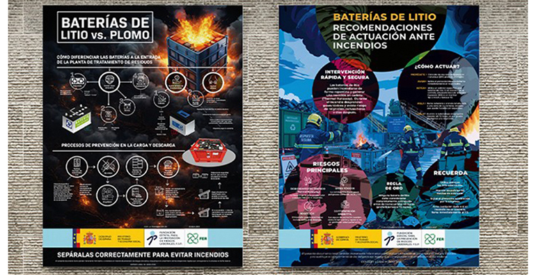 FER concluye con éxito dos proyectos pioneros para reforzar la prevención frente al riesgo de incendios por baterías de litio