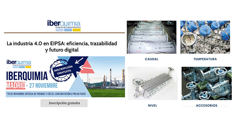La industria 4.0 en EIPSA: eficiencia, trazabilidad y futuro digital se darán cita en IBERQUIMIA Madrid el 27 de noviembre