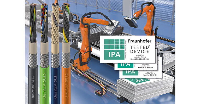 Cables TPE chainflex libres de halógenos para su uso en salas blancas