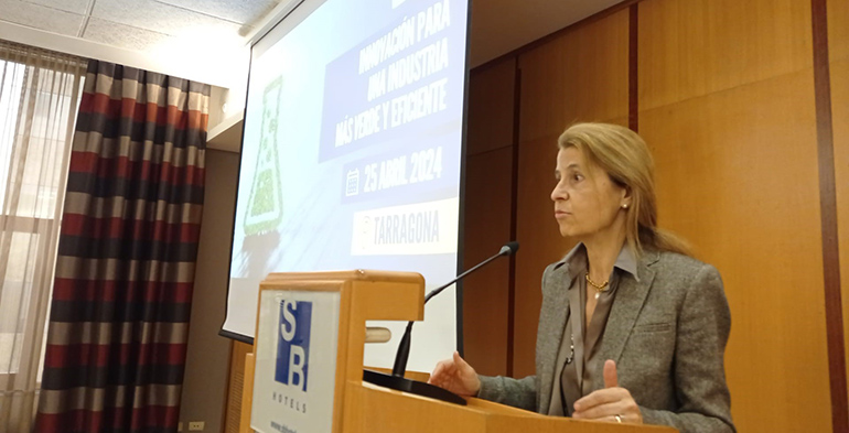 María Mas en la inauguración de Iberquimia Tarrragona:“La eficiencia energética ha sido la clave de la competitividad para el sector químico”