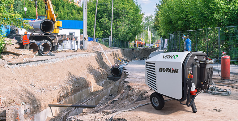 ROTAIR presenta en primicia el primer prototipo de compresor portátil eléctrico con inversor 