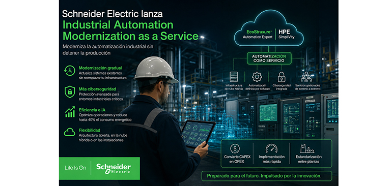Schneider Electric acelera la transformación industrial modernizando la automatización sin detener la producción