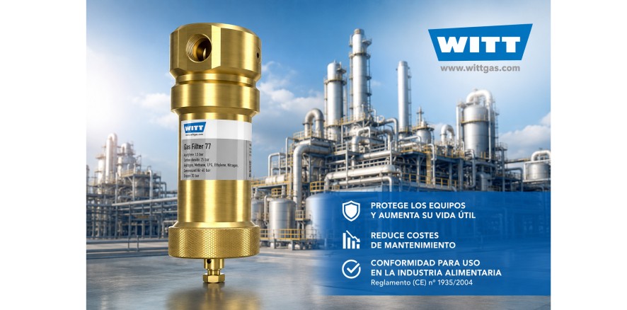 WITT refuerza la seguridad y eficiencia en la industria alimentaria con su filtro de gas modelo 77