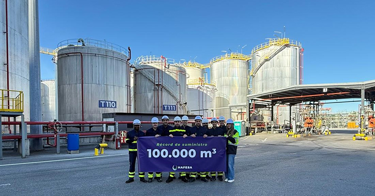 DBA Bilbao Port alcanza un récord histórico al alcanzar los 100.000 m3 suministrados en octubre 