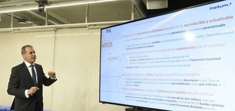 Cotec presenta junto a Inetum el primer mapa dinámico de actores de I+D del sector digital