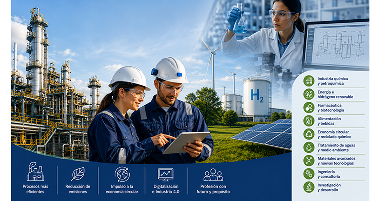 Ingeniería Química: la profesión que impulsa la transformación industrial y busca una nueva generación de talento