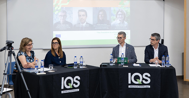 IQS organiza una mesa redonda poniendo el foco en el residuo, la industria y la circularidad