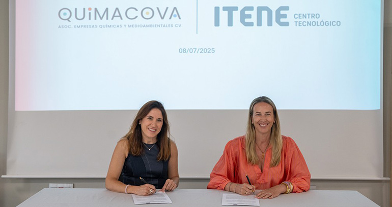 ITENE y Quimacova firman un acuerdo de colaboración para impulsar la innovación en el sector químico valenciano