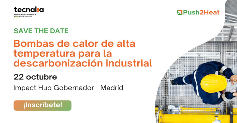 Tecnalia organiza una jornada sobre bombas de calor de alta temperatura para la descarbonización industrial