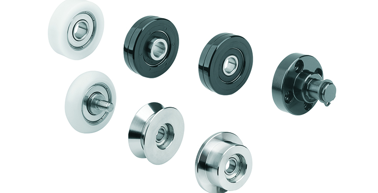 Rodillos guía de rodamientos para instalaciones industriales