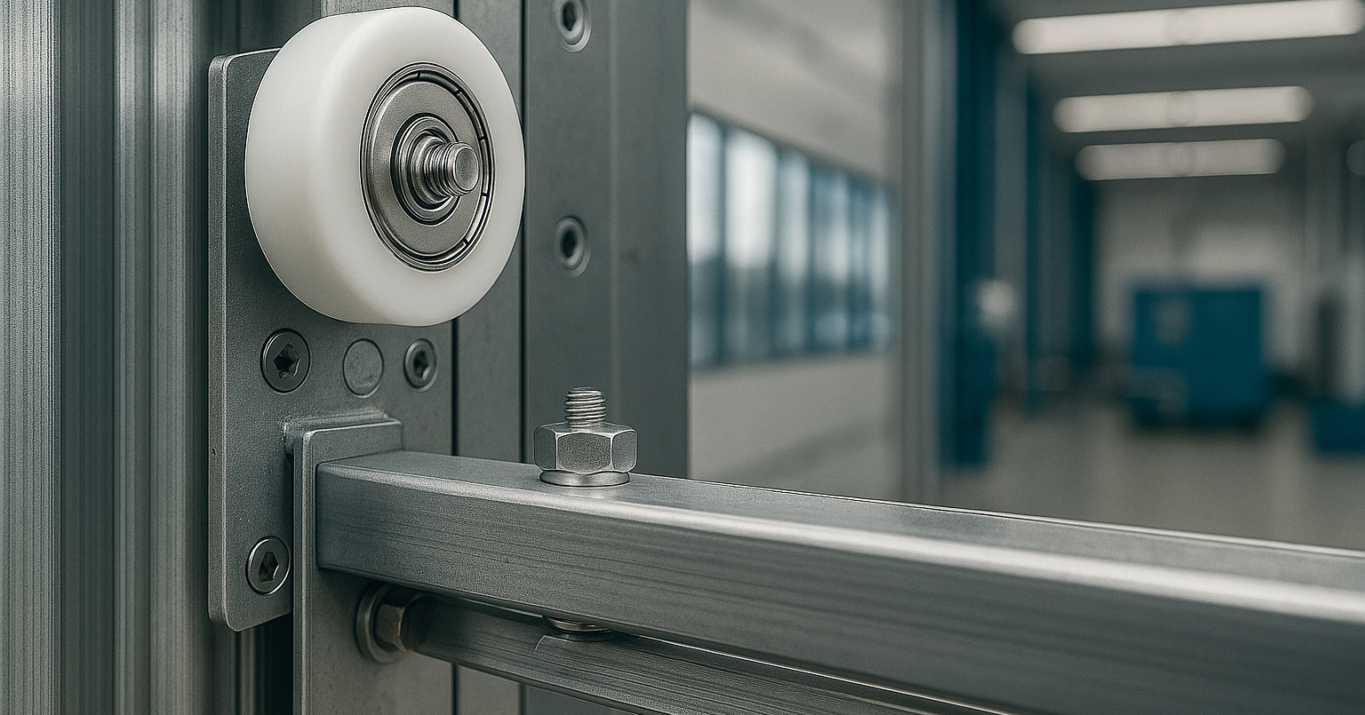 Rodillos guía de rodamientos para instalaciones industriales