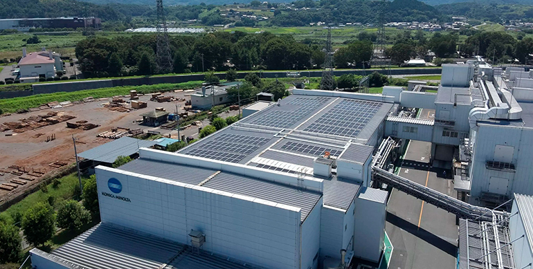 Konica Minolta utiliza el 100% de electricidad renovable en su planta de producción de Kofu (Japón)