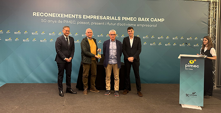 Llaberia Group reconocida por Pimec Baix Camp por su trayectoria internacional