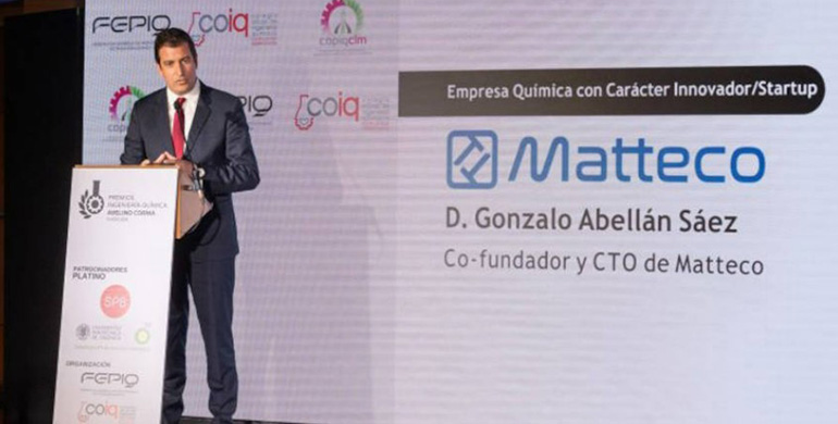Matteco, galardonada con el Premio Avelino Corma a la mejor startup innovadora en ingeniería química