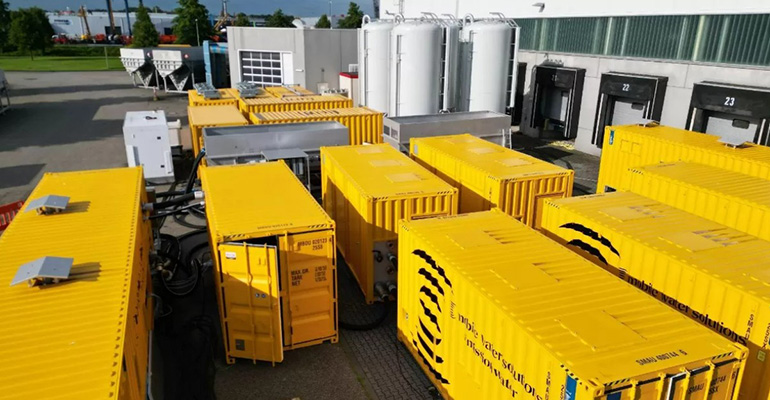 Unidad móvil contenerizada de ósmosis inversa para desalinización industrial