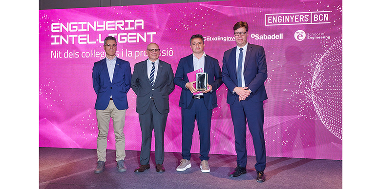 El Colegio de Ingenieros de Barcelona reconoce la trayectoria de Jordi Codina, presidente ejecutivo de Nadico
