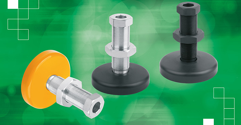 Pies de máquina con tornillo hueco