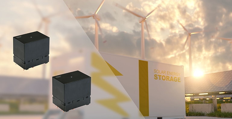 Relés de alta corriente para un aislamiento eficiente en los sistemas de almacenamiento de energía