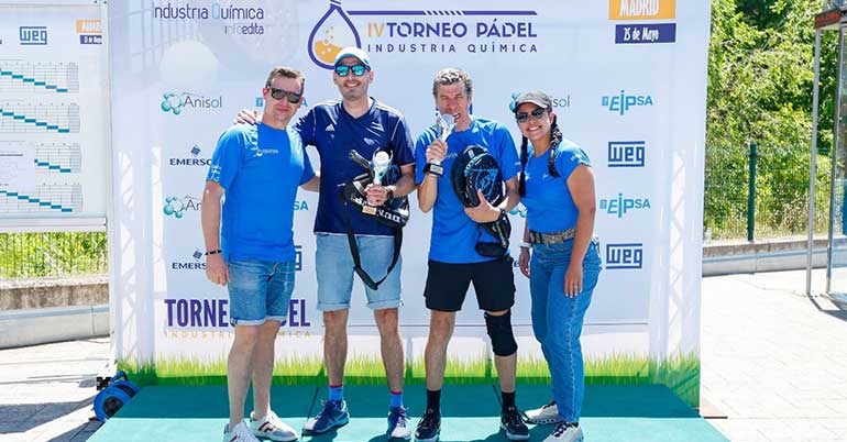 El IV Torneo de Pádel de la Industria Química cosecha un éxito total