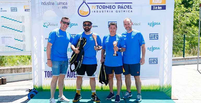 El IV Torneo de Pádel de la Industria Química cosecha un éxito total
