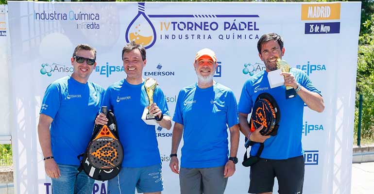 El IV Torneo de Pádel de la Industria Química cosecha un éxito total