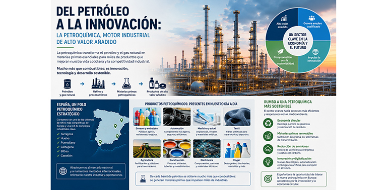 Del petróleo a la innovación: la petroquímica se consolida como uno de los motores industriales con mayor valor añadido