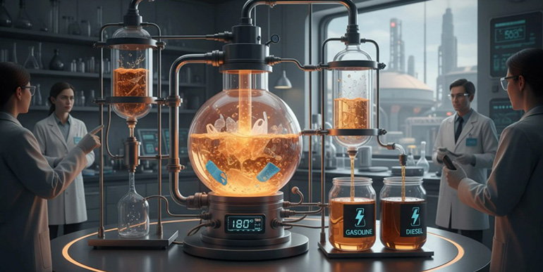 I+D: Descomposición de plásticos a baja temperatura con sales fundidas