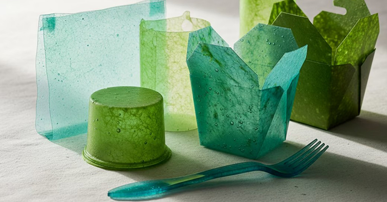 Nace un nuevo plástico biohíbrido creado a partir de algas y componentes químicos comunes