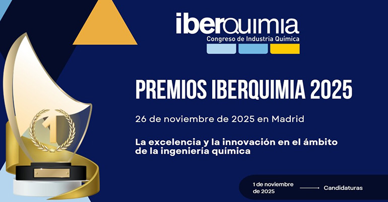 La innovación y la ingeniería química se darán cita en la ceremonia de los Premios Iberquimia 2025  