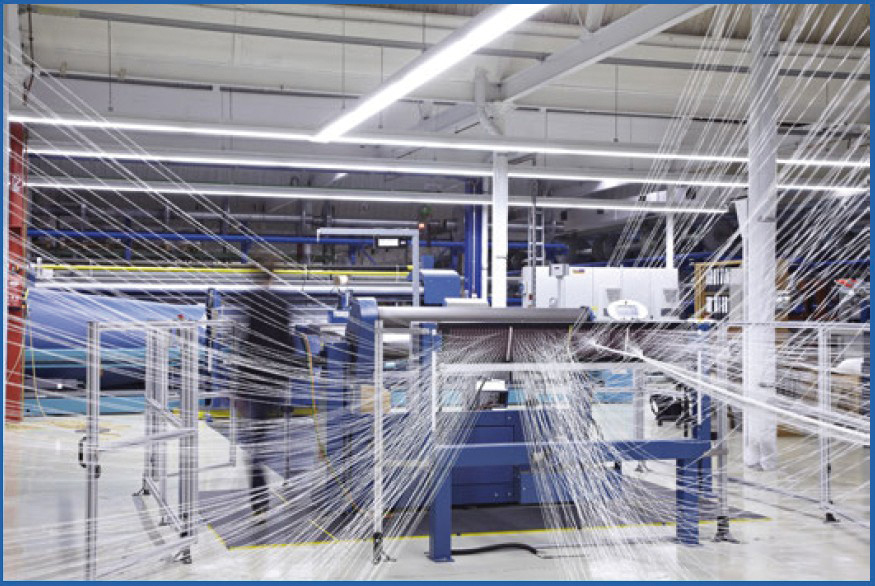 Producir textiles de alta tecnología con aire comprimido