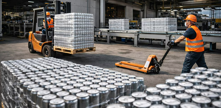 La logística del aluminio desde la fundición hasta el envase final 