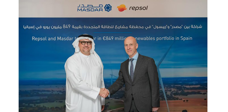 Repsol y Masdar impulsan la descarbonización industrial con una alianza renovable de 849 millones de euros
