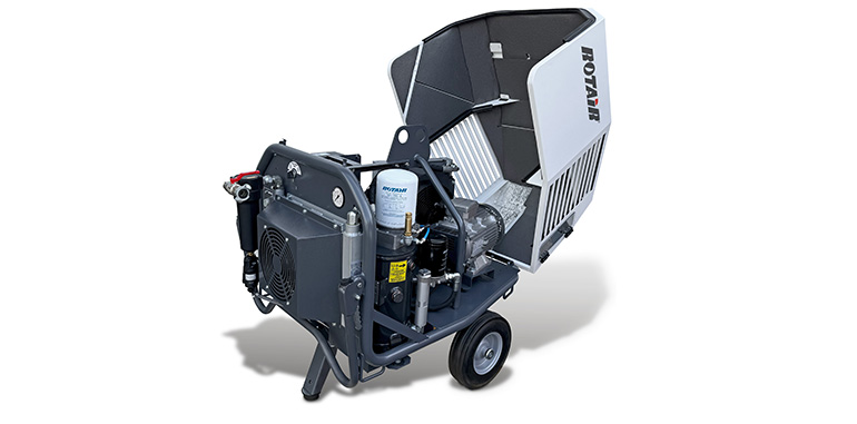 ROTAIR presenta en primicia el primer prototipo de compresor portátil eléctrico con inversor 