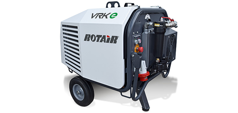 ROTAIR presenta en primicia el primer prototipo de compresor portátil eléctrico con inversor 