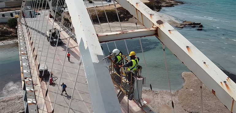 ROTAIR impulsa el sistema de granallado y recubrimiento de IBIX en Ponte Arena