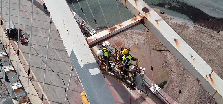 ROTAIR impulsa el sistema de granallado y recubrimiento de IBIX en Ponte Arena