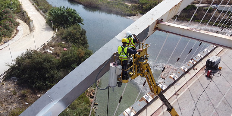 ROTAIR impulsa el sistema de granallado y recubrimiento de IBIX en Ponte Arena