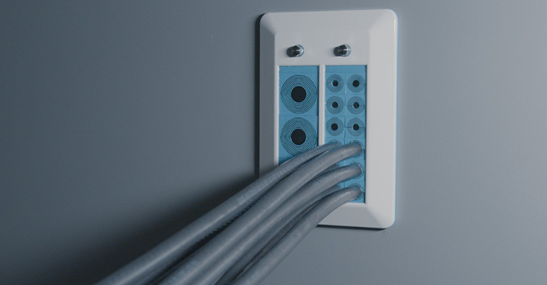 Sello hermético de tránsito para cables y tuberías