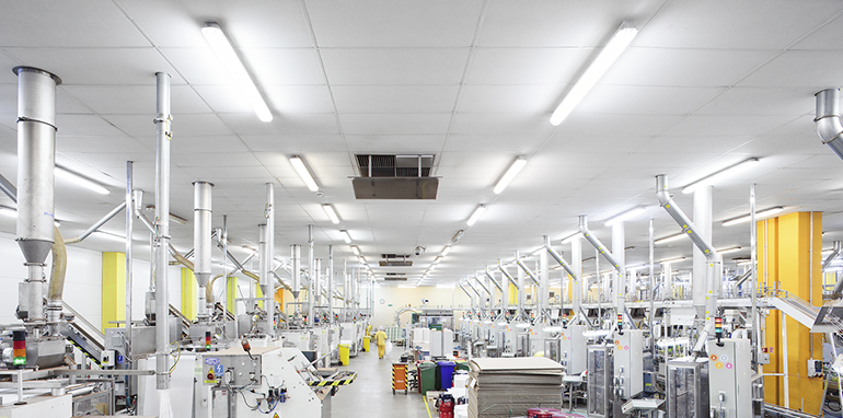 Saint Gobain Ecophon mejora la acústica de una planta industrial para garantizar el bienestar de sus trabajadores