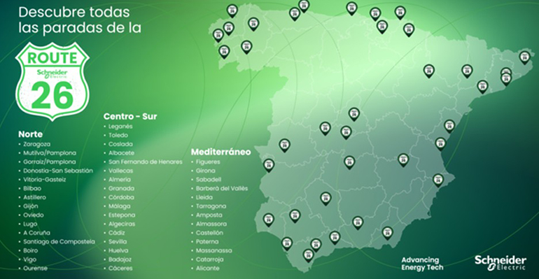 Schneider Electric impulsa la IA, la digitalización y la transformación energética con la Ruta 26
