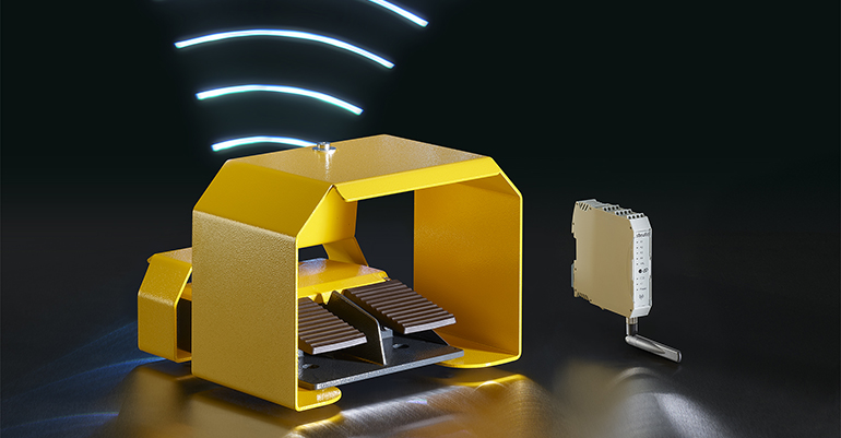 Interruptores de pedal inalámbricos con cubierta protectora ampliada