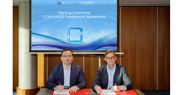 Sungrow y Delta Capacity refuerzan su colaboración con un acuerdo marco de 1 GWh BESS 