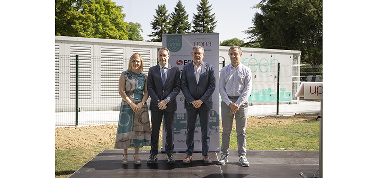 La UPNA refuerza su campus sostenible con un innovador sistema de almacenamiento de CEGASA Energía